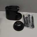 Toilet Plunger and Brush Set, Bowl Brush and Heavy Duty Toilet Plunger with Ventilated Holder, 2-in-1 Toilet Brush and Plunger Combo for Bathroom Deeply CleaningBlack