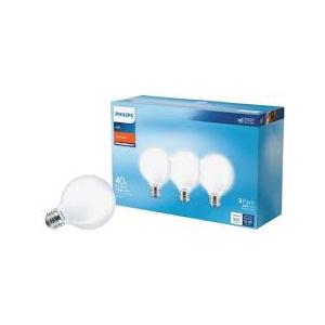 PHILIPS LED 40W G25 SW 3PK