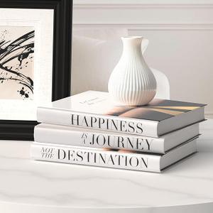 Decorative Books for Home Decor - Coffee Table Book Decor Set of 3