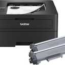 Brother HL-L2460DWW XL Wireless Compact Monochrome Printer with Duplex Copy & Scan, Fax, Black & White | Up to 4,200 Pages of Toner Included(1), Works with Alexa