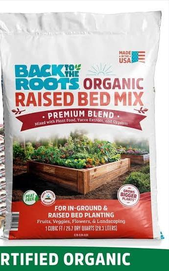 Back to the Roots Organic Bulk Raised Bed Soil Pallet  1Bag 47015 (EXP 12/17/26)