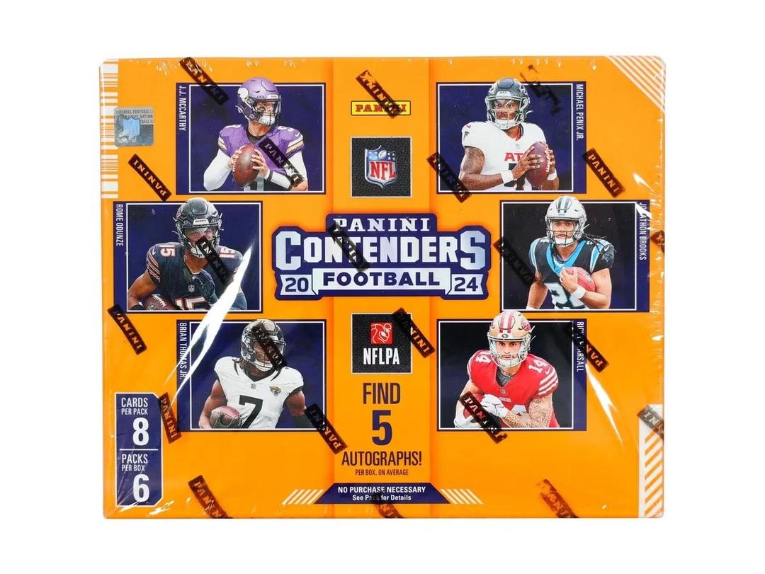2024 Panini Contenders NFL Football Trading Cards Blaster Orange Box Sealed
