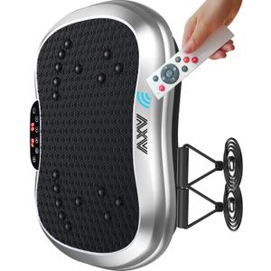 AXV Vibration Plate Exercise Machine Whole Body Workout Power Vibrate Fitness Platform Vibrating Machine Exercise Board for Weight Loss Shaping Toning Wellness Home Gyms Workout
