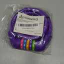 IDEALUX Bike Lock Cable Resettable Cable Lock Self Coiling 5 Digit Combination Bike Lock 4 Feet 120cm (Purple)