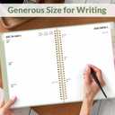 2 x SUNEE 2026 Planner, Weekly and Monthly Calendar Planner 9"x11.2"- 12 Month (January 2026 - December 2026), Vegan Leather Cover, Pocket, Bookmark, Notes, Monthly Tab, Sage Green