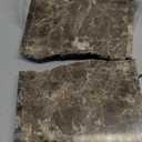 YMXYJM Real Natural Marble Tray for Bathroom, Genuine Marble Stone Vanity Tray, Luxury Storage Trays for Kitchen, Vanity, Home Decor, Dresser, Non-Resin/Non-Ceramic, 12"x 8"x 1.2", Dark Brown