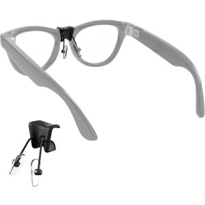 Eyeglass Nose Pads Compatible with Ray-Ban Meta Wayfarer/Gen 2 & Skyler/Gen 2 Smart Glasses Accessories, Silicone Anti Slip Clip-on Glasses Nose Holder for Meta Smart Sunglasses (Split Type)