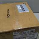 42 Inch Brushed Nickel Ceiling Fans with Lights and Remote, LED Low Profile Flush Mount Ceiling Fan for Bedroom, Living Room, Patio, Quiet DC Motor, 5 Blades