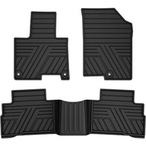 Car Rubber Floor Mats for Kia Sportage 2023 2024 2025 2026 (Include Hybrid) - Custom Fit All Weather Anti-Slip Automotive Floor Liners Car Mats Sportage Gasoline Accessories, Black