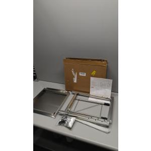 Extendable Microwave Oven Rack, Microwave Shelf Adjustable Over Microwave Stand Countertop 2-Tier Stainless Steel Organizing Rack with 4 Hooks for Kitchen Utensils Tableware Storage