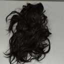 REECHO Ponytail Extension, 12" Claw Clip Ponytail Extension Short Ponytails Hair Extensions Jaw Clip on Pony Tails Natural Synthetic Hairpiece for Women Daily, Black Brown