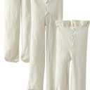 JEFRG Baby-Girls Newborn Smooth Microfiber Tights 3 Pair Pack (0-6 Months, Ivory)