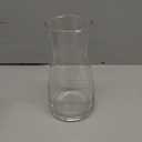 8 inch Clear Glass Flower Vases for Centerpiece Table Home Indoor Desk Decor,Ins Modern Boho Style Vase for Wedding Housewarming Gift (White)