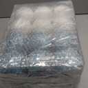 Lyrow 24 Pcs 3.15" Glitter Christmas Ball Ornament Set Christmas Ball Bulk Xmas Sequin Foam Hanging Ornament Decorative Hanging for Tree Party Holiday Decor(White, Light Blue)