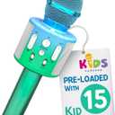 Move2Play, Kids Karaoke Microphone | Includes Pre-Loaded Songs & Bluetooth | Kids Birthday Party Gift | Toy for All Ages 2, 3, 4, 5, 6+ Year Old Girls, Boys & Toddlers
