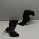 Elisabet Tang Women's Closed Toe Heeled Boot Pointed Toe Shoes Stiletto Heels Slip On Slouchy Knee High Boots For Women Sexy Dress Shoes, (8.5)