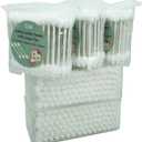 400pcs CGR Baby Safety Cotton Swabs with Large Tips for Newborn, Babies, Kids, Children, 100% Organic Cotton, White Paper Sticks, 5 Pack of 80 Swabs Total(2 Boxes and 3 Bags)