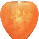 Himalayan Glow Apple Style Natural Pink Salt Tealight Candle Holder,100% Pure Crystal Salt Candle Lamp | Night Light & Decorative Light, Choice