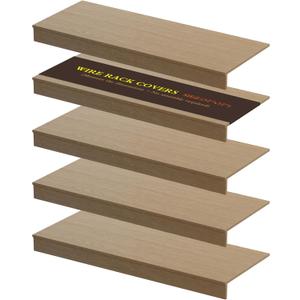 Wire Shelf Covers, 5Pcs 32"x12" Inch Shelf Covers for Wire Shelving, 0.39 Inch Thick (Not Wood), Moisture Resistant Wires Rack Cover with No Installation for Pantry, Closet, Kitchen