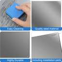 Ireer Magnetic Board Steel Magnet Bulletin Boards for Walls to Display Magnetic Notes Photos for Home Office Classroom, Pre Drilled with Screws and Dry Wet Erase Feature(Steel Color,24 x 36 Inch)