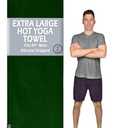 Tatago Hot Yoga Mat Towel Non Slip for Hot Yoga (72-84 inch Mats) Our Hot Yoga Towel Non Slip Silicone Dabs & Absorbent Microfiber Blend Gives You More Grip As You Drip! (Ezmeraldo, XL - 84")
