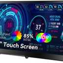 12.3 Portable Touchscreen Monitor,1920*720 IPS Mini Touch Screen,Travel Display with Foldablestand & Speaker, HDMI USBC CNC External Monitor for Laptop Phone Aida64 GPU CPU RAM Monitoring, VESA