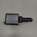 LISEN Retractable Car Charger, Birthday Gifts for Men Tech Gadgets 2026, 69W Cars Adapter USB C Fast Charger for iPhone 17, Car Accessories for Men Women Drivers, for iPhone 17 Pro Max Air 16 15 14 13 (Grey)