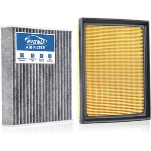 Engine+Cabin Air Filters Set Fit for (All Only Fit Hybrid, Not Gas!) 2016-2018 Toyota RAV4 2.5L, 2010-2015 Prius 1.8L Engine Air Filter Replacement for My Car Accessories# 17801-37020 CF10285