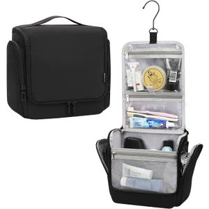 Relavel Hanging Toiletry Bag for Men and Women, Travel Toiletries Bag Water-resistant Large Makeup Cosmetic Organizer Storage, Shaving Dopp Kit Shower Bathroom Hygiene Bags, Carry-on Travel Essentials