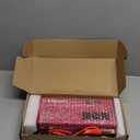 Yinleader Car Power Inverter 1000W/2000W(Peak) DC 12V to 110V AC Converter with Intelligent LED Display 4 AC Outlets 4 USB Charger for RV Caravan Truck Laptop(Red)