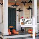 Halloween Dog Mailbox Cover 21x18 Inch, Halloween Trick Or Treat Post Letter Box Covers, Halloween Spooky Magnetic Waterproof Mail Wraps for Outdoor Yard Garden Standard Mailbox Decor