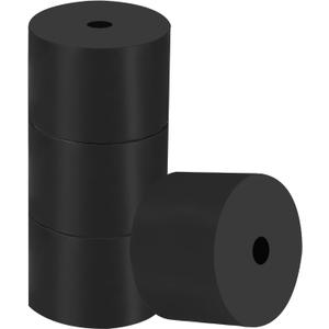 PATIKIL Multi Purpose Rubber Spacer, 4 Pcs 2"OD 0.3"ID 1.6"Thick Neoprene Round Anti-Vibration Isolation Pads Isolator Rubber Bushings Spacer Washer for HVAC Bolts Car Accessories