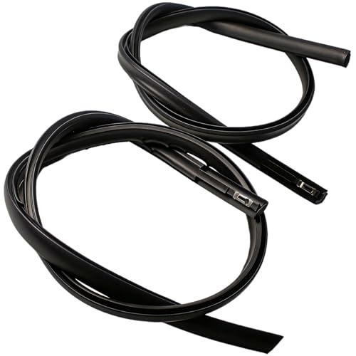 JXQVWYKZF 1 Pair Roof Trim Drip Molding Compatible with Honda HR-V 2016-2022 Left & Right Side Roof Weatherstrip, Black V-Strip Rubber Kit, Replace 74316-T7A-003 74306-T7A-003