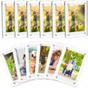 12 Packs Acrylic Fridge Magnetic Picture Frame Magnetic Polaroid Frames for Photos Instax Mini Frame Clear 2.36 x 3.54 Inch