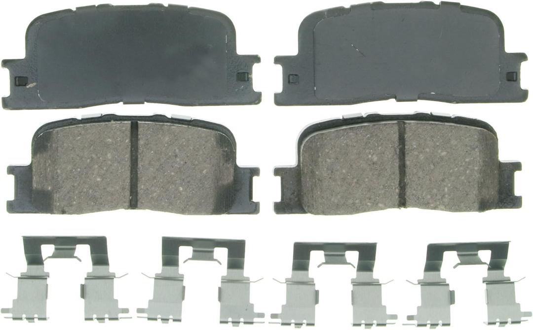 Wagner QS ZD885A Disc Brake Pad Set, Chamfered Edges for Smooth, Quiet Stops, Fits 20022006 Toyota Camry