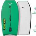 Bodyboard 33-inch/37-inch/42-inch Premium IXPE Body Board with Coiled Wrist Leash, Super Lightweight EPS Core and HDPE Slick Bottom, Perfect Surfing for Kids Teens and Adults