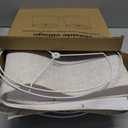 Lampshades Set of 2, Drum Lampshades 11.6" Top x 12.6" Bottom x 9.8" High, Seaside village Medium Lampshades (Spider Fitter), Beige Lampshades Natural Linen Hand Crafted, Easy Assembly Required