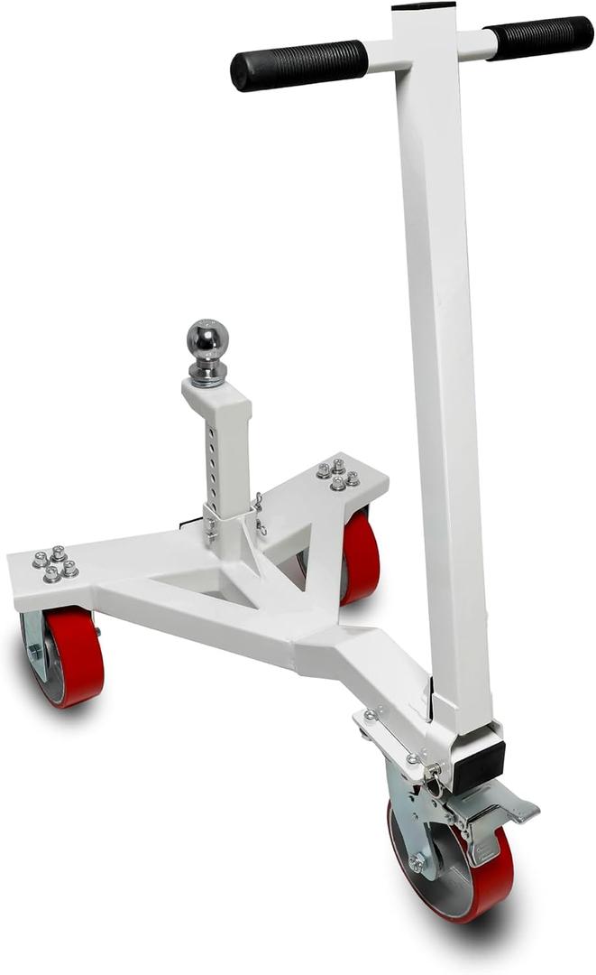Heavy Duty Trailer Dolly, 3500 lb Tongue Weight Trailer Mover Dolly with 2-5/16 inch Ball, Angle Adjustable, Suitable for RV Boat Motorcycle Jet Ski