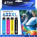 myCartridge SUPRINT Remanufactured Replacement for Epson 822 Ink Cartridge Combo Pack High Yield use with Workforce Pro WF-3820 WF-3823 WF-4833 WF-4820 WF-4830 WF-4834 Printer Latest Chip (4 Pack)