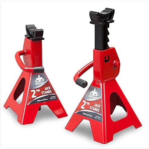 Jack Boss Jack Stands Low Profile 2 Ton(4000 LBs) Lifting Car Stand, Fit Use for Cars Automotive Small Vehicles, 2 Pack