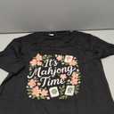 Mahjong Shirt Mahjong Gifts for Women Mahjong Shirts for Woman V Neck T-Shirt for Women Men L
