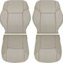 SecosAutoparts Driver & Passenger Side Bottom & Top Lean Back Leather Seat Cover Tan Compatible with Toyota 4Runner Limited 2003 2004 2005 2006 2007 2008 2009