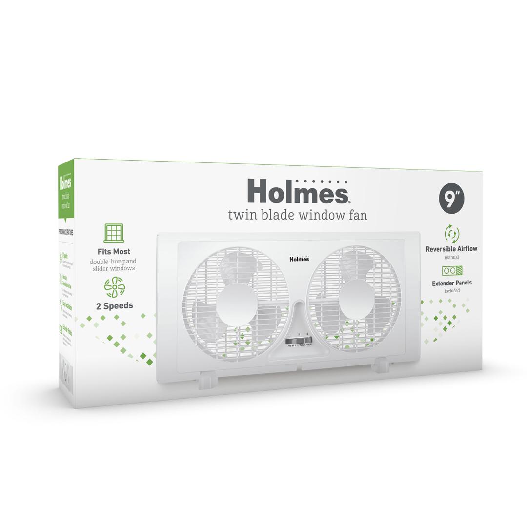 Holmes Twin Blade Window Fan 9"