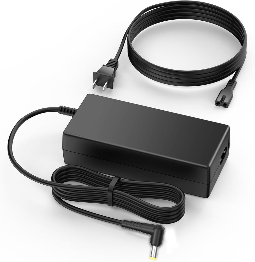 AC Adapter Charger Power Cord for HP 2011X 2211X 2311X, Insignia TV, BenQ AOC LCD Monitor Power Supply Cable