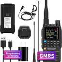 TIDRADIO TD-H3 GMRS Radio Handheld Long Range,Multi-Band Receiving Two-Way Radio,USB-C Programming & Charging,2500mAh Battery,AM/FM Reception,NOAA VOX SCAN,Walkie Talkie with Earpiece & 771 Antenna