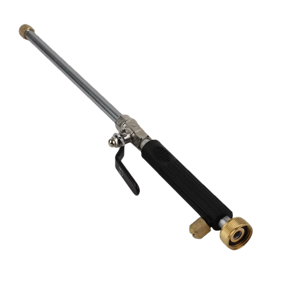 High Pressure Power Washer wand, Hydro Jet Water Hose Nozzle,Watering Sprayer Cleaning Tool, Wand Lance for Gutter Patio Car Pet Window Glass Black