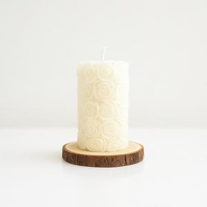 3D Rose Soy Wax Candle (White)
