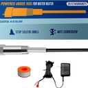 Powered Anode Rod for Water Heater, Electric Anode Rod for Water Heater, Eliminate Sulfur Smell in Well Water, Eliminate Rotten Egg Smell in Water, for 40-89 Gallon Except Bradford, White