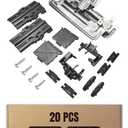20Pcs Upgraded W10712395 Dishwasher Upper Rack Adjuster Kit, Suitable for Whirlpool Kenmore Kitchenaid, Replaces W10350375 PS10065979 AP5957560 WDT730PAHZ0 WDT750SAHZ0 WDT780SAEM1 WDT970SAHZ0