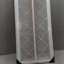 Fits 14x30 Duct Opening | Steel Return Air Filter Grille by Handua [Removable Door] for 1-inch Filters | Vent Cover Grill | White | HVAC Cold Air Intake Grille | Out Dim: 16 5/8"W X 32 5/8"H